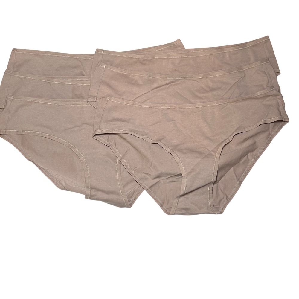 NWOT Quince Smoothing Comfort High-Waisted Brief (6-Pack) in Sand women's small